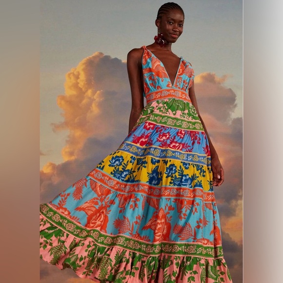 FARM Rio Dresses & Skirts - FARM RIO Lace Garden Mix Dress